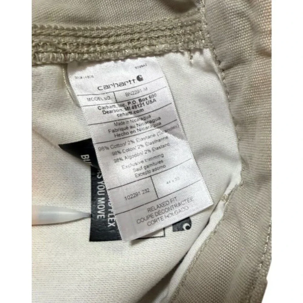 Carhartt Mens Work Pants Size 44x30 Relaxed Fit Rugged Flex Canvas Lot of 2
